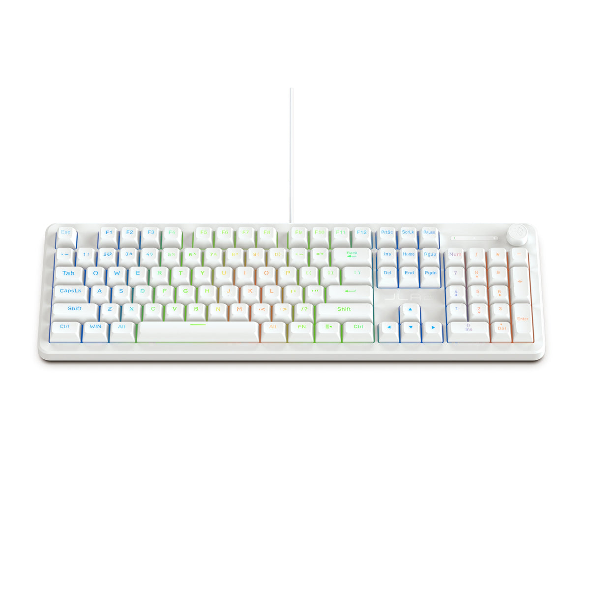 Nightfall Full-Size Wired Gaming Keyboard White