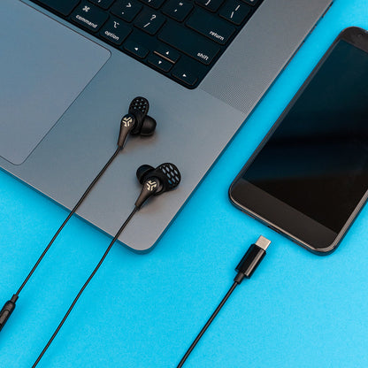 JBuds Pro USB-C Wired Earbuds Black